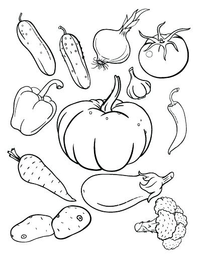 392x507 Vegetable Coloring Pages Fruit Vegetable Coloring Pages Printable