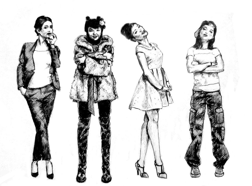 1024x757 4 Girls By Felicem