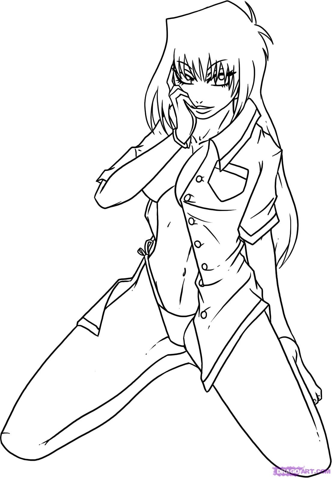 1105x1588 How To Draw Anime Girls, Step By Step, Anime Females, Anime, Draw