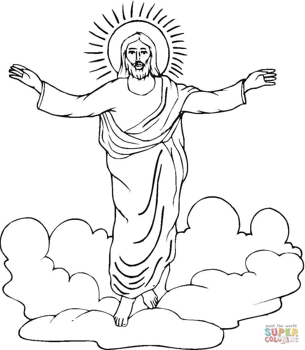 1046x1200 Resurrection Of Jesus Coloring Page Free Printable Coloring Pages