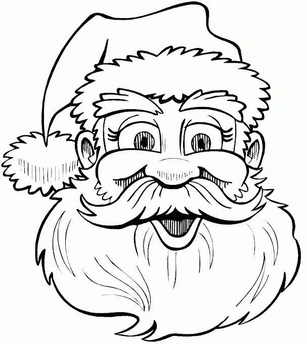 607x681 Kids N 85 Coloring Pages Of Christmas Santa Claus