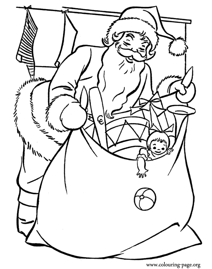 700x887 Santa Claus Drawing