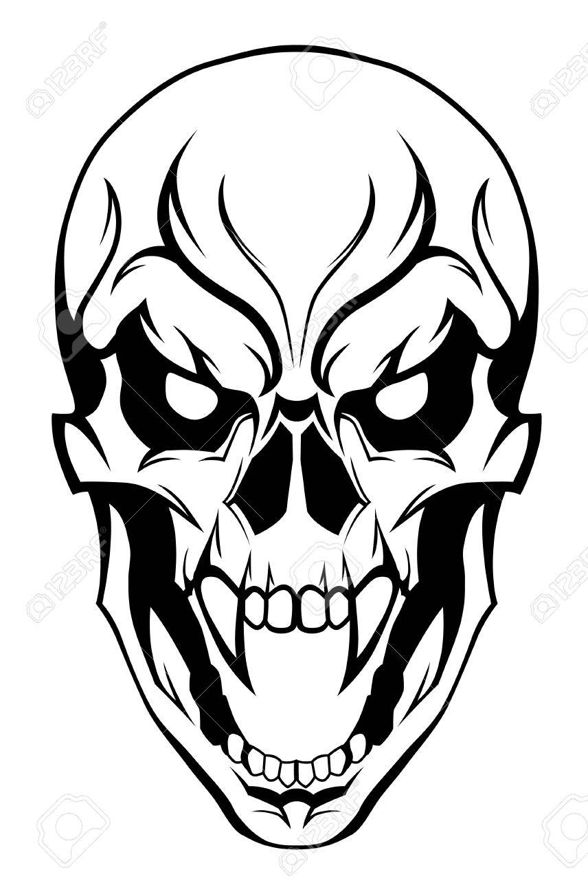 856x1300 Evil Skull Stock Photos. Royalty Free Business Images