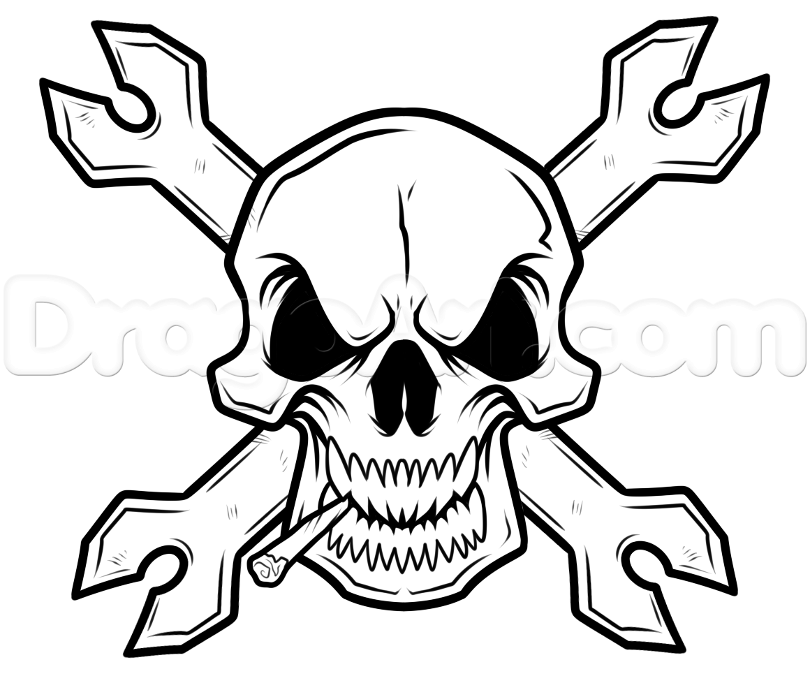 1160x978 Skull Drawing Images Group