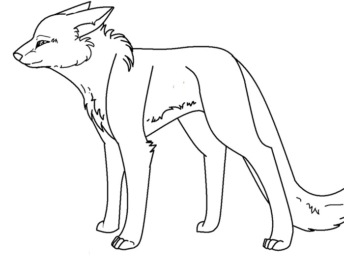 700x531 Wolf Template