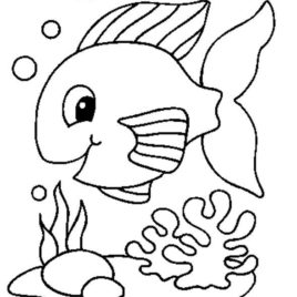 268x268 Picture To Colour Printable For Fancy Coloring Photo Pictures Fish