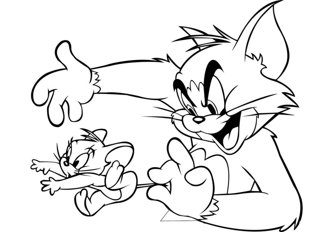 990x743 Free Printable Tom And Jerry Coloring Pages For Kids