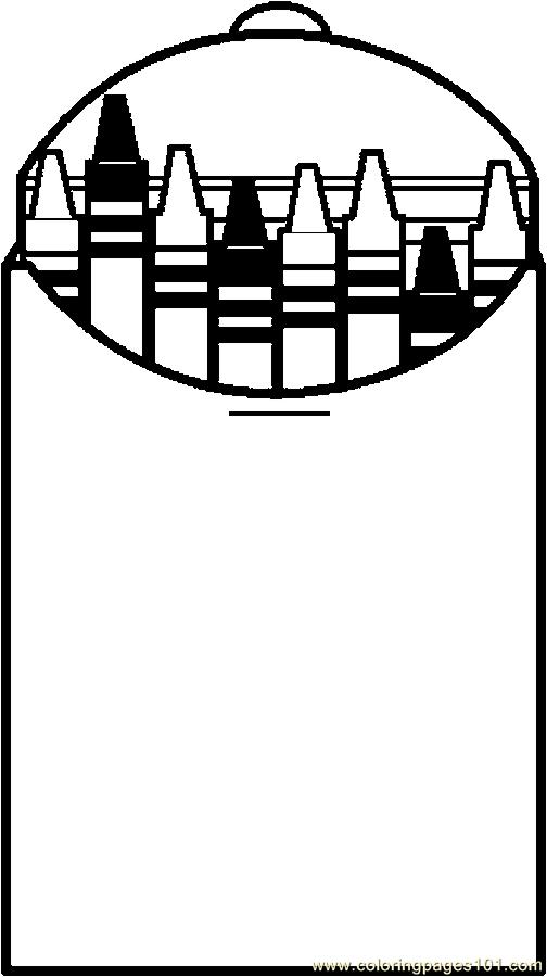 504x900 Crayons Coloring Page. Crayon Coloring Page Ps. Color Crayon