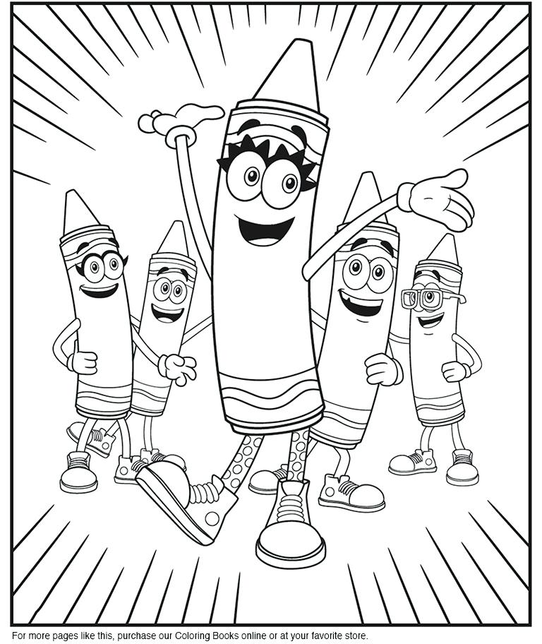 768x912 Awesome Crayola Coloring Pages Photo Debut Page Ct Crayons Book