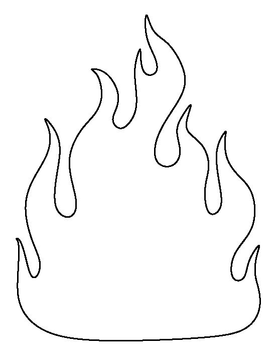 550x712 Printable Flame Stencils. Print These On Red, Orange, And Yellow