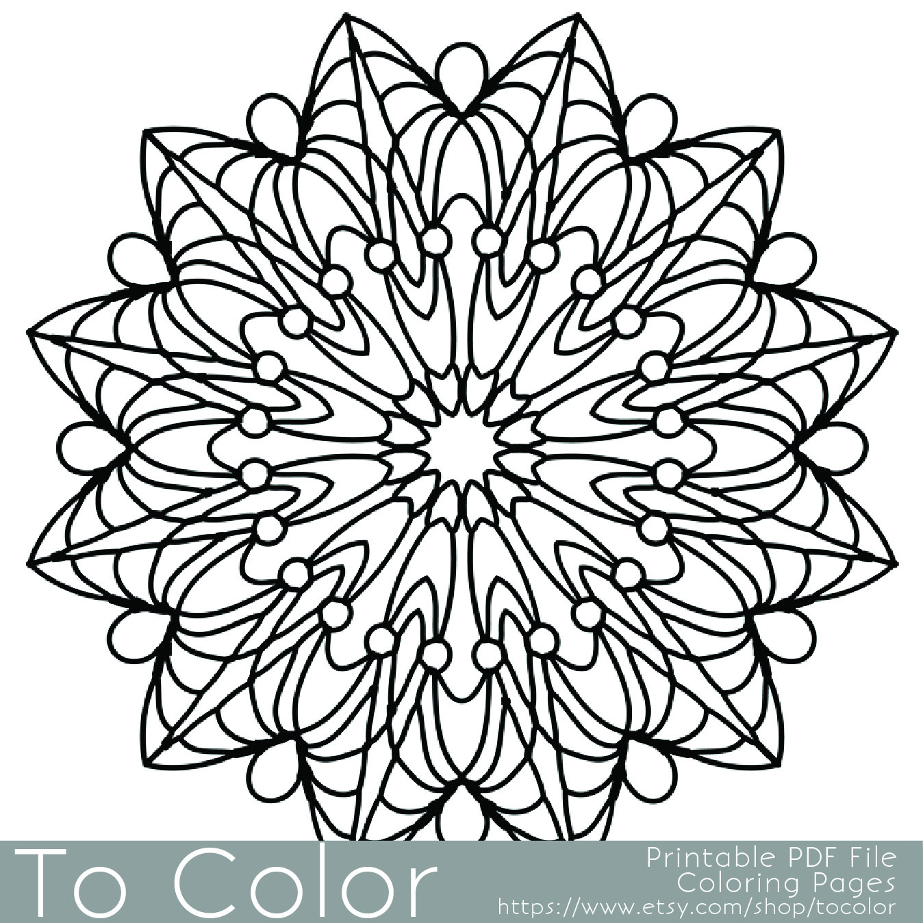 1348x1348 Simple Printable Coloring Pages For Adults, Gel Pens Mandala