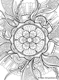236x321 6. Flower Mandala Printable Coloring Page. By Printbliss On Etsy