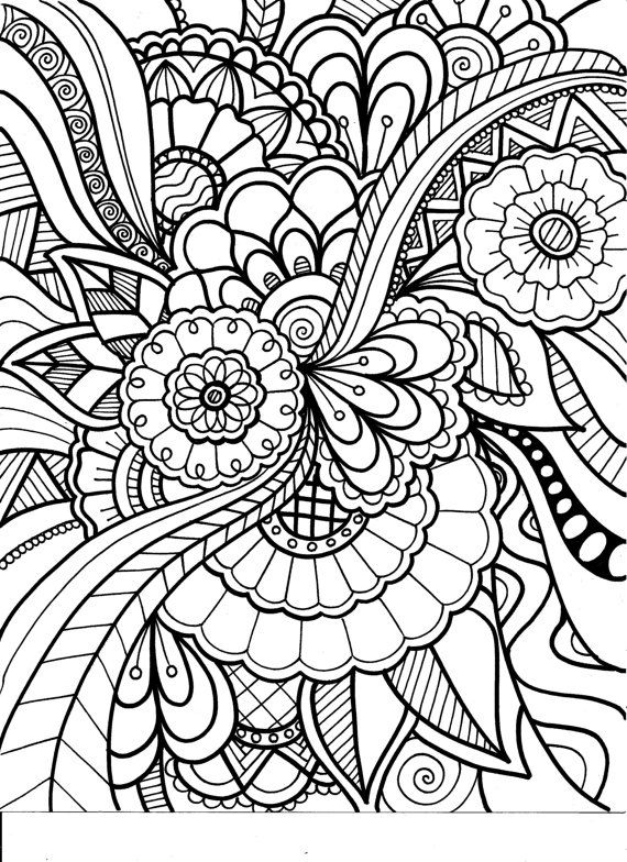570x784 Adult Coloring Book Volume 3 Printable Adult Coloring