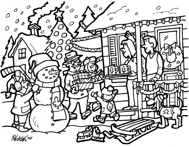 609x475 Simple Christmas Line Drawings Tags Christmas Line Drawing