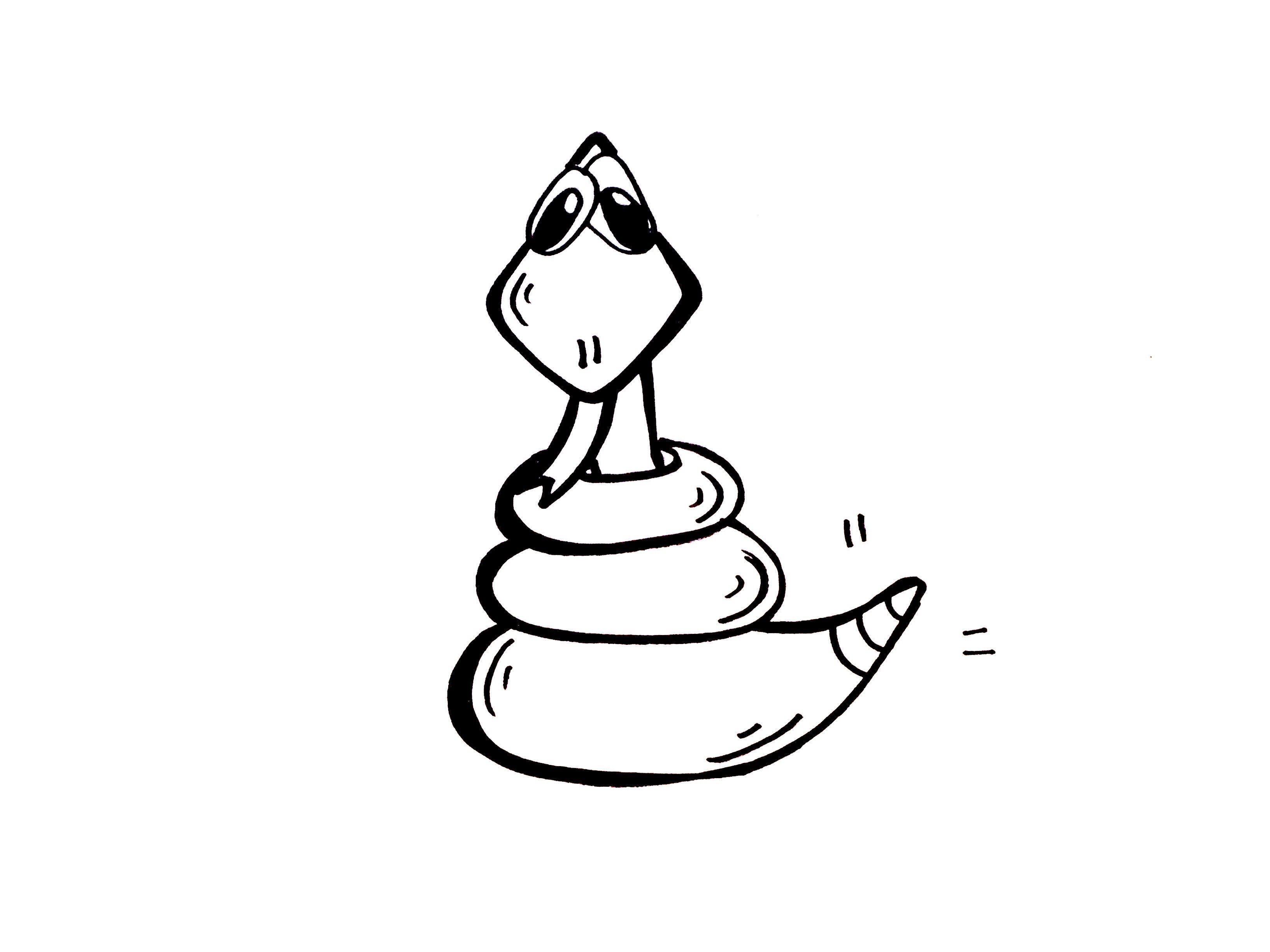 3264x2448 Drawing Lesson How To Draw A Snake. Grab Paper A Marker