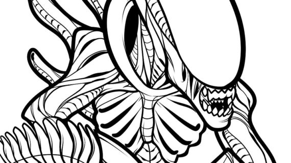 570x320 Alien Vs Predator Drawing Alien Vs Predator Speed Drawing [ Copic