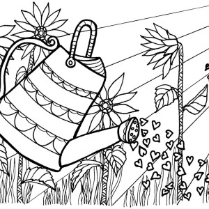 300x300 Download, Print And Color Artkin's Greeting Card Sprinkle