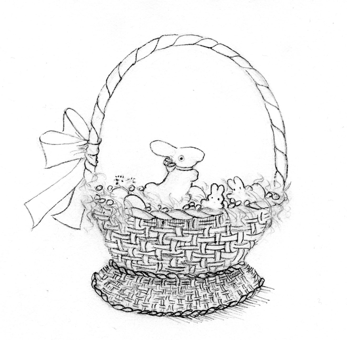 1320x1294 Pencil Drawings Of Flower Basket How To Draw A Flower Vase