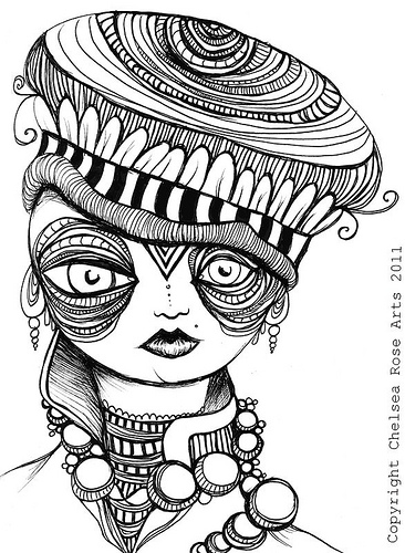 366x500 Chelsea Rose Fine Art New Pen And Ink Drawings