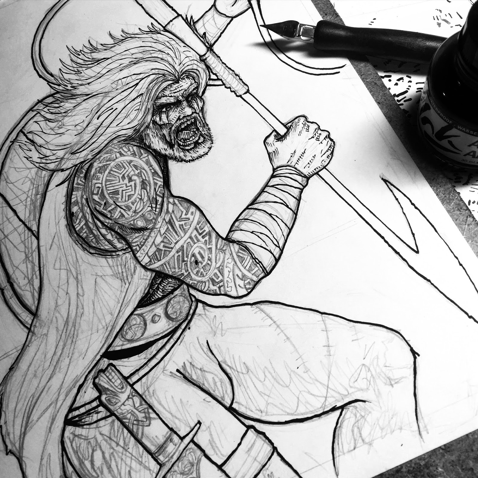 1600x1600 Dip Pen And Indian Ink Art Don Suratos Art