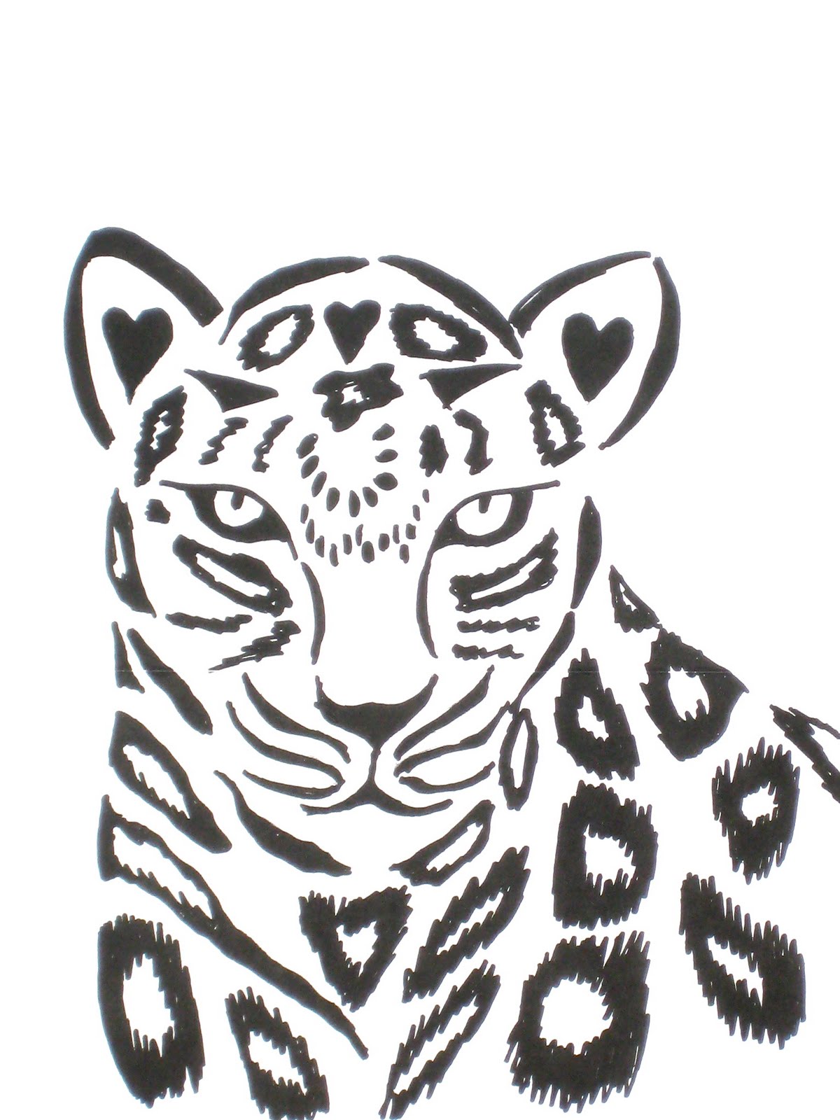 1200x1600 Heart Fully Created Stripes, Spots, Splotches And Sharpies