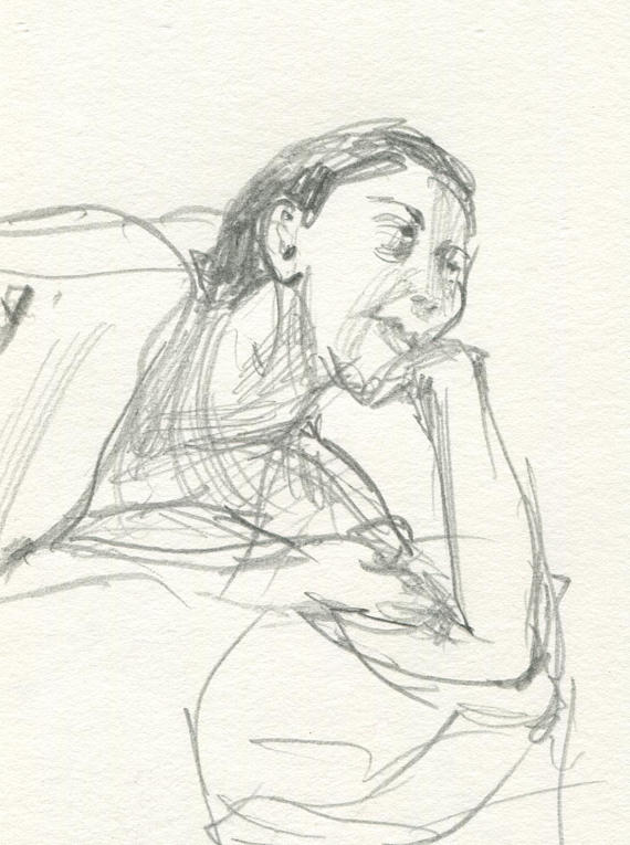 570x765 Female Nude Pencil Drawing Original Pencil Drawing Of Naked