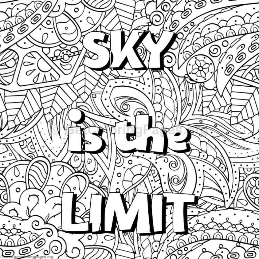 843x843 Inspirational Word Coloring Pages