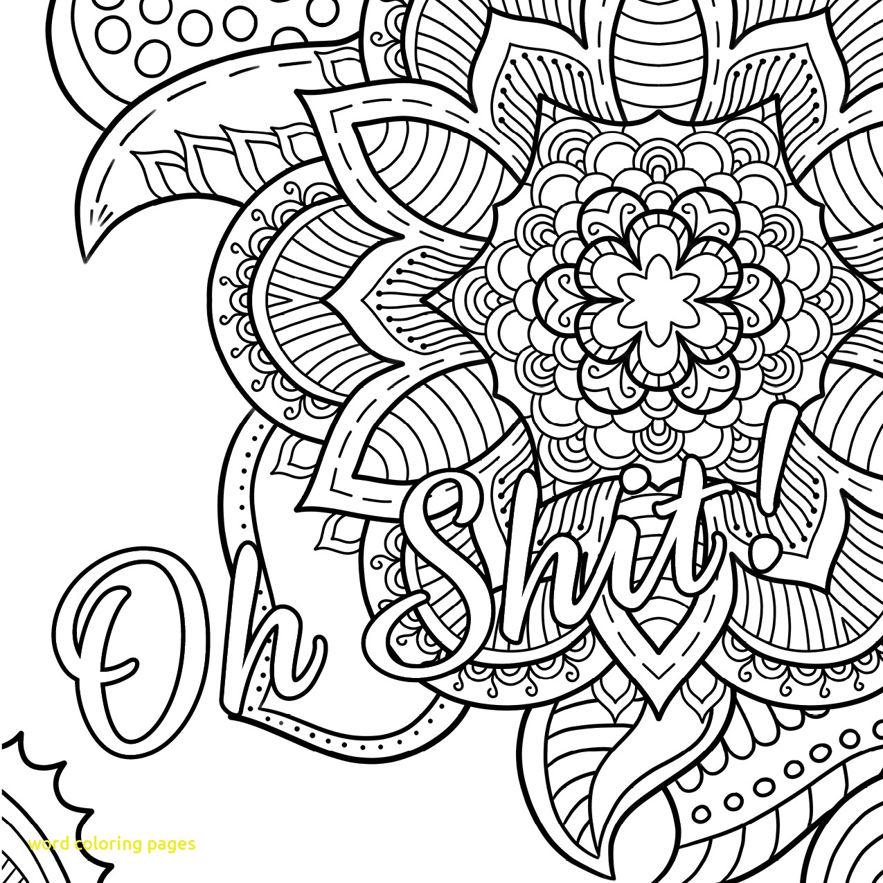 1275x1275 Word Coloring Pages With Party Word Coloring Pages Grown Ups