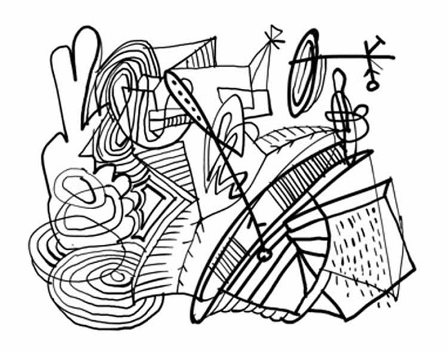 650x510 Abstract Coloring Pages With Words Coloring Pages