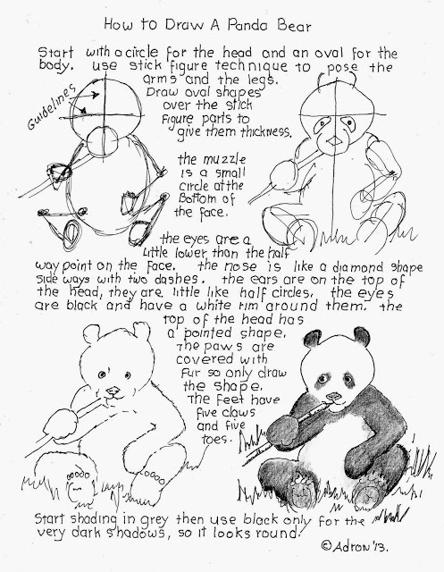 497x640 How To Draw Worksheets For The Young Artist How To Draw A Panda