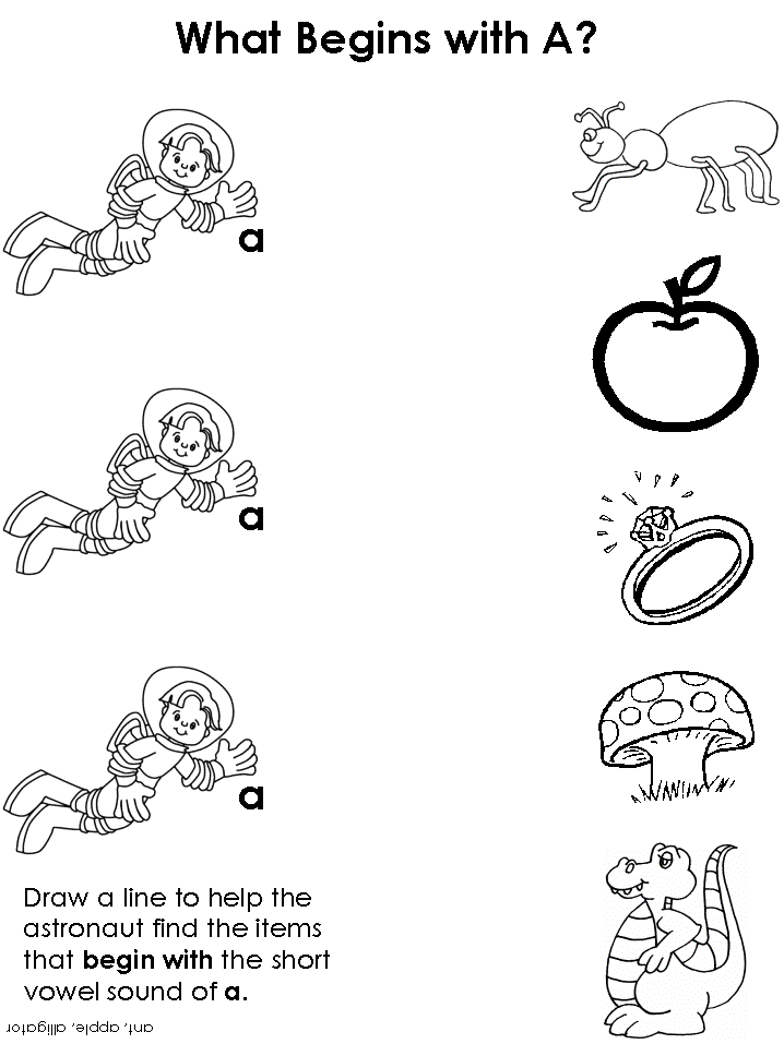 718x957 Draw A Line Short Vowel Worksheets A Worksheets For Kindergarten