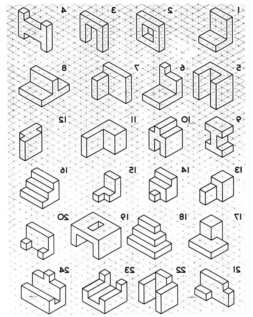 815x1024 Isometric Drawing Worksheet