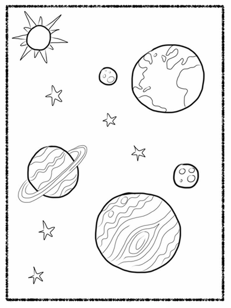 792x1056 Solar System Drawing Worksheets Free Printable Solar System