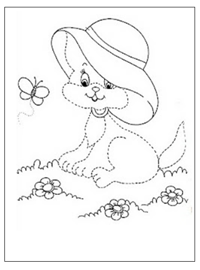 406x549 Free Printable Trace Line Worksheet For Kids