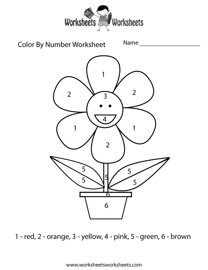 800x1035 Easy Color By Number Worksheet Printable Kiddo Stuff