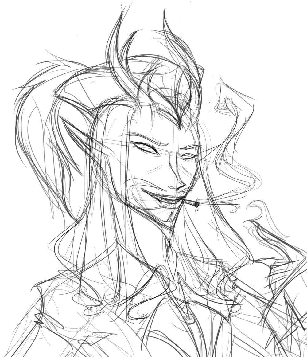 1000x1162 Hogg's Blog Daily Sketch (X2) Shading Practice And Dread Scrap