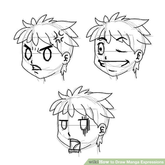 560x560 How To Draw Manga Expressions 6 Steps (With Pictures)