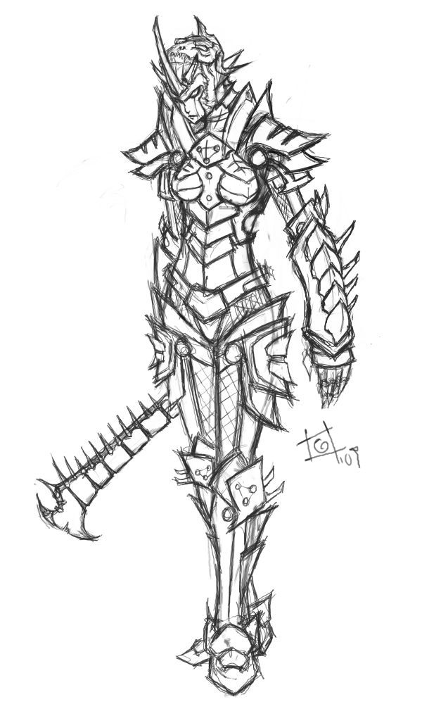 600x1000 Dread Knight Female Wip By Steelbunny