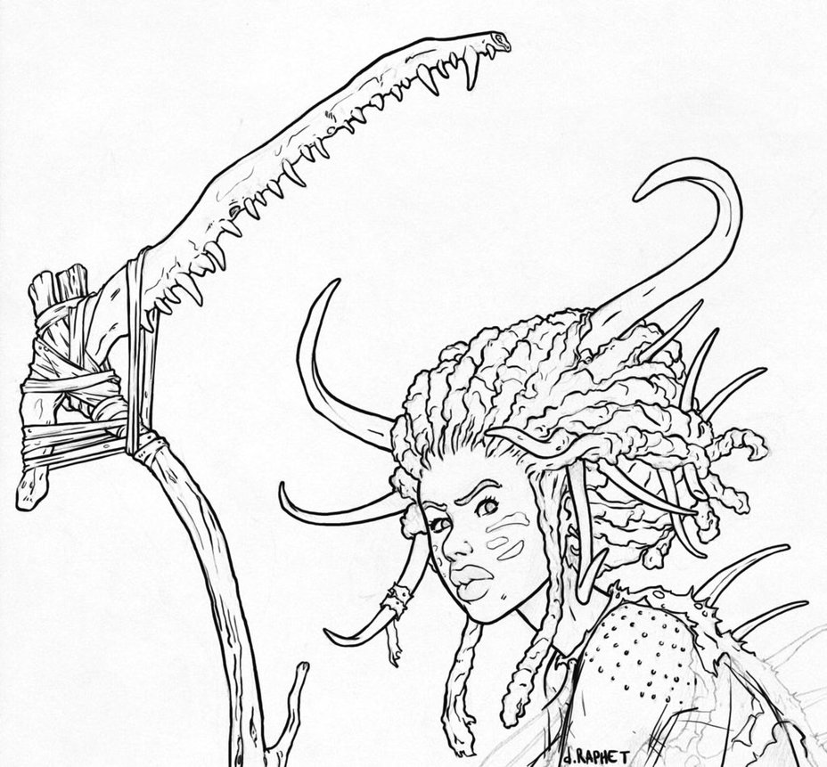 928x861 Dreadlocks Barbarian [Wip] By Davidraphet