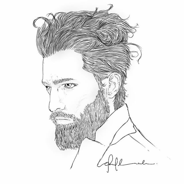 640x640 Art Man Drawing Beard On Instagram