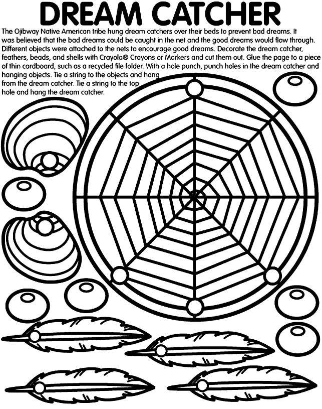 643x815 Dream Catcher Coloring Page