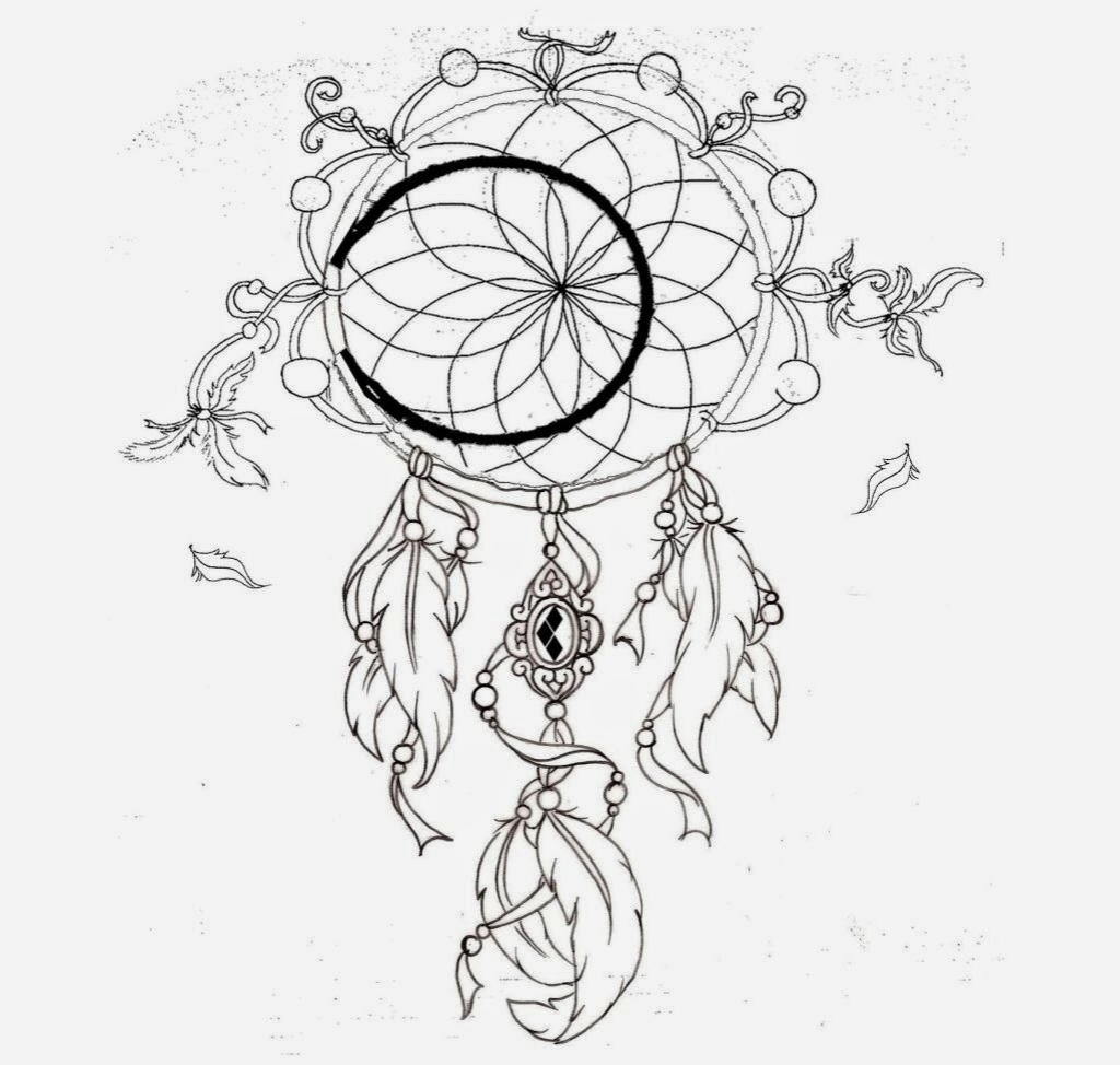 1024x974 Dreamcatcher Flower Tattoo Wolves N Dream Catcher Tattoo Fresh