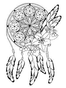 225x300 Dream Catcher Coloring Pages Colouring To Fancy Draw Photo