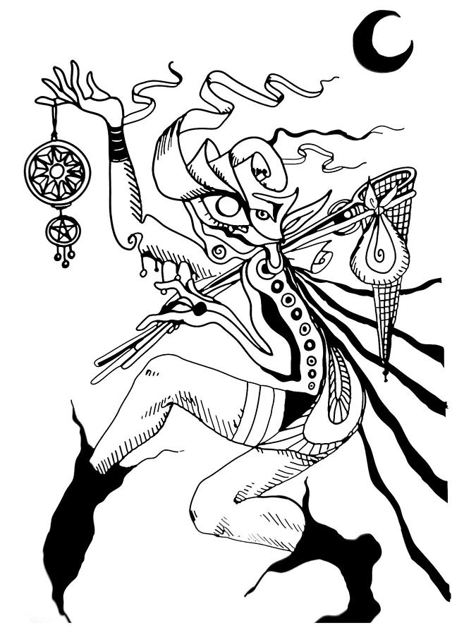 675x900 Dream Catcher Drawing By Iris Moore