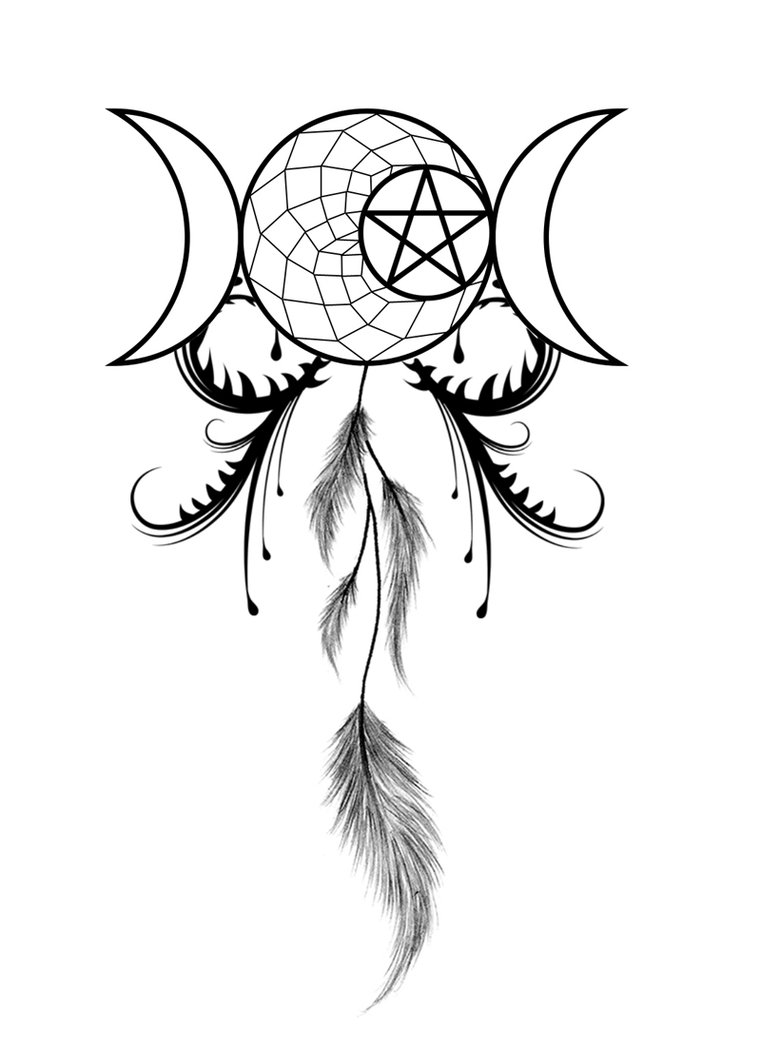 761x1051 Tribal Wolf Dream Catcher Tattoo Drawing Photo