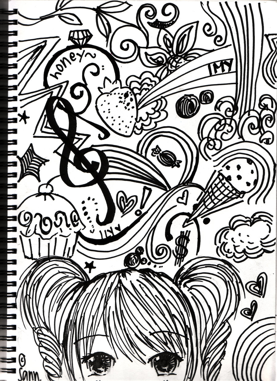 900x1238 Dream Black And White By Sannyeo