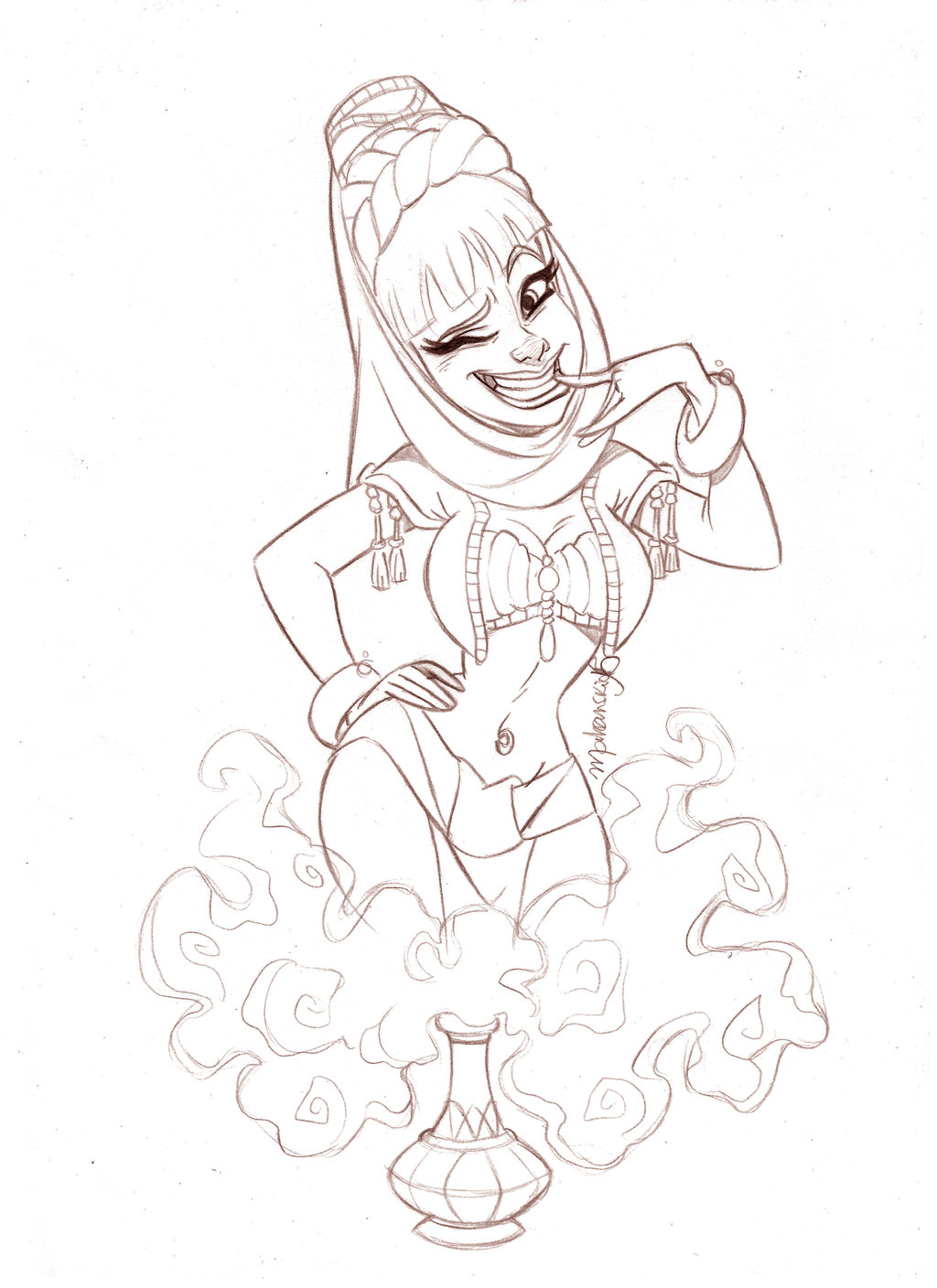 1024x1408 Dream Of Jeannie By On @