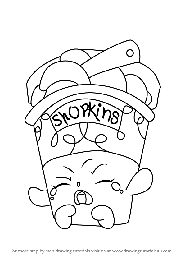 596x843 Learn How To Draw Ice Cream Dream From Shopkins (Shopkins) Step By