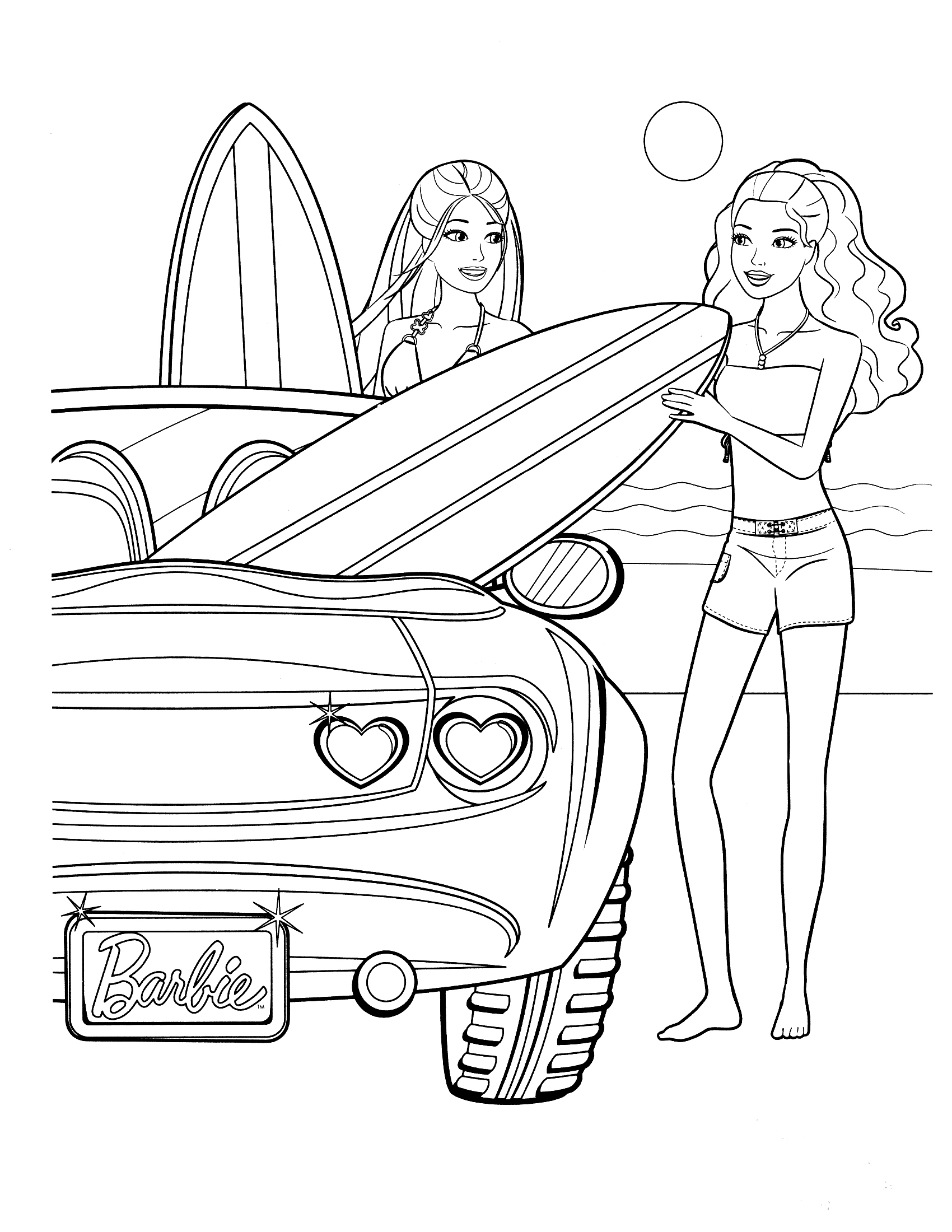 1700x2200 Barbie Dream House Coloring Pages