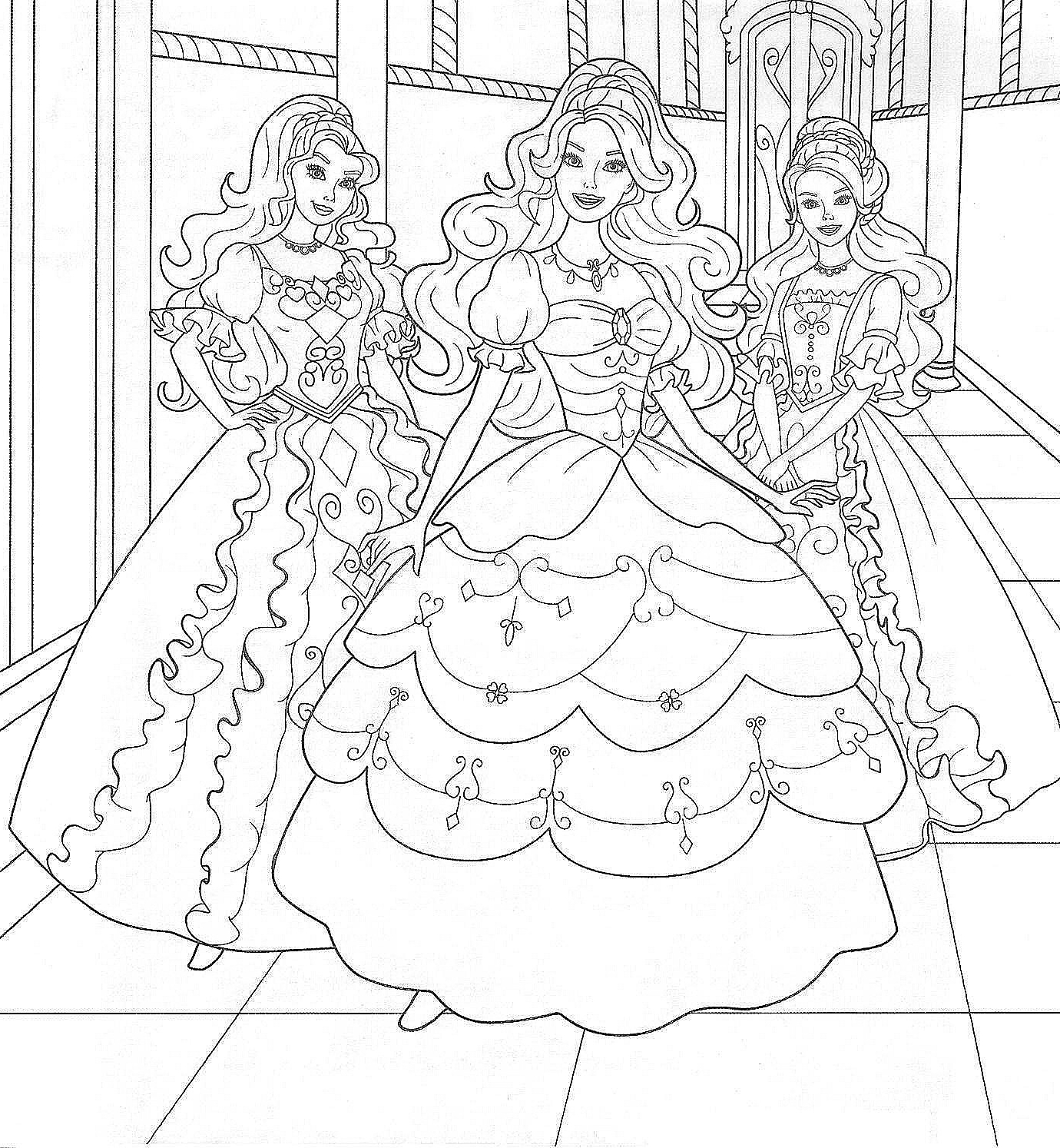 1380x1494 Barbie In The Dream House Coloring Page Pages For Girls Barbie